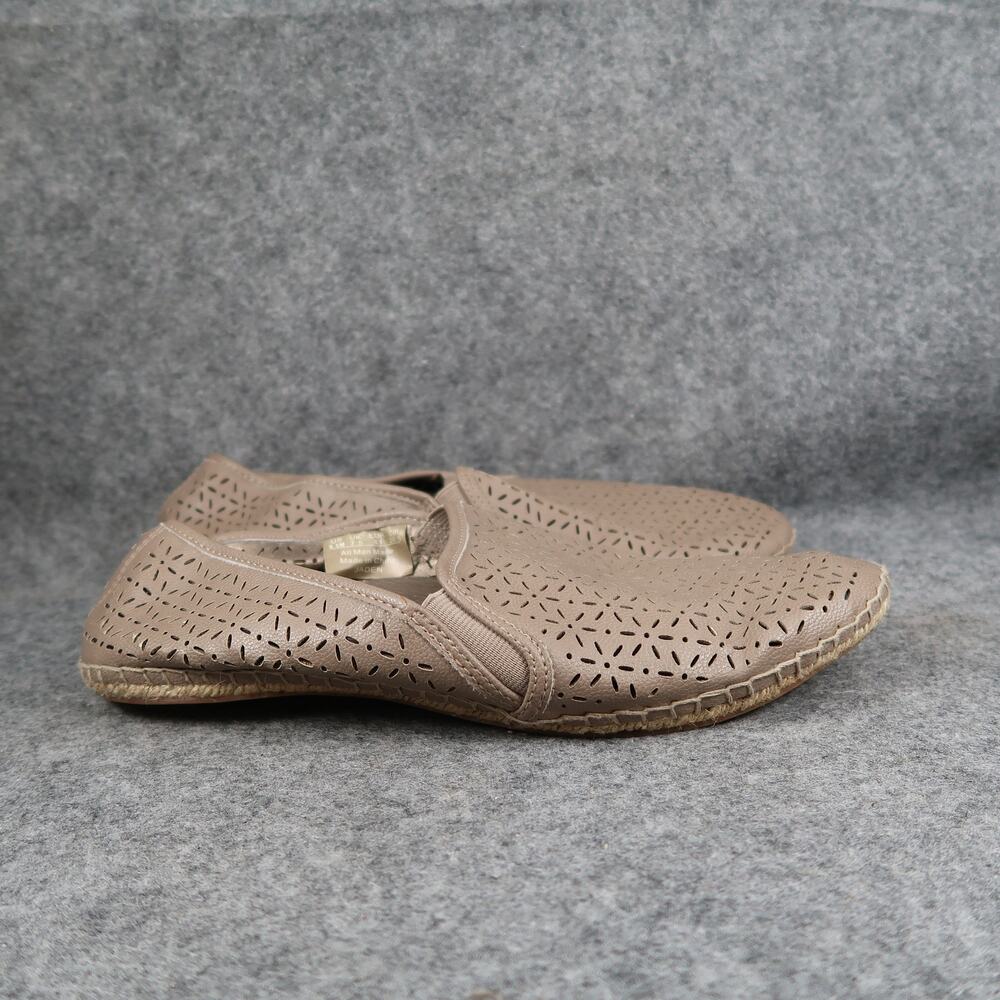 Life Stride Shoes Womens 9.5 Espadrille Loafer Slip On Flats Casual Memory Foam